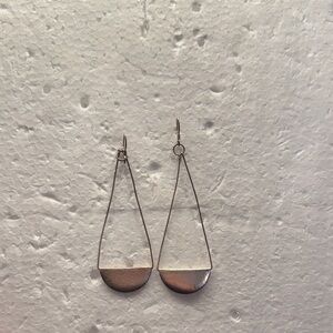 Elegant Silver Teardrop Earrings